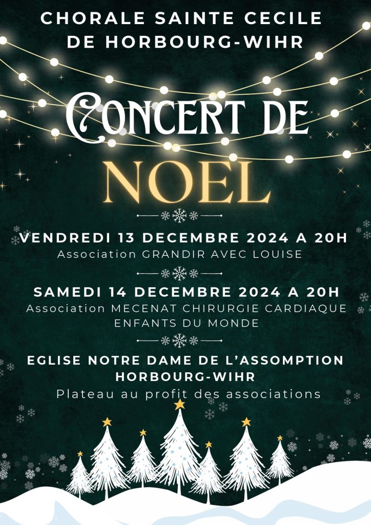 Concert de Noël – Avec la chorale Sainte-Cécile de Horbourg-Wihr