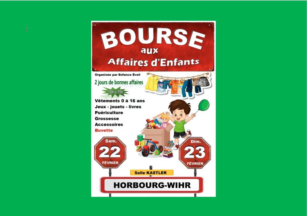 BOURSE AUX AFFAIRES D’ENFANTS