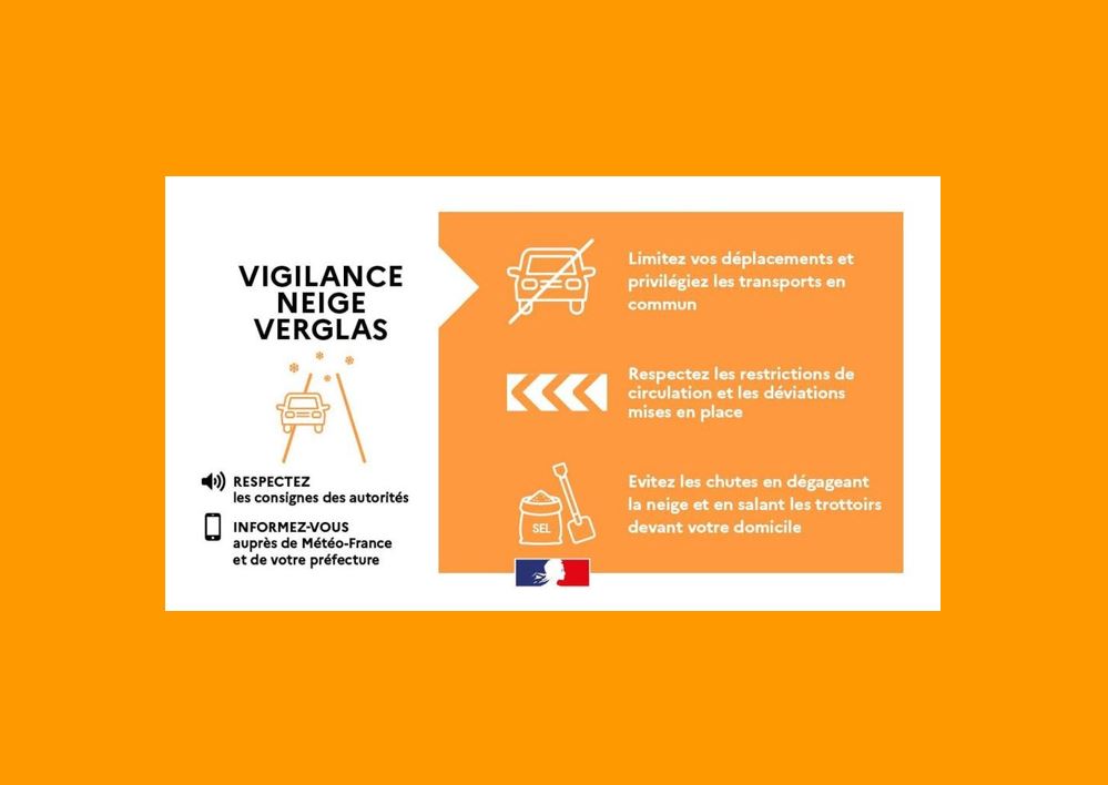 Vigilance ORANGE neige et verglas : jeudi 21 & vendredi 22 novembre