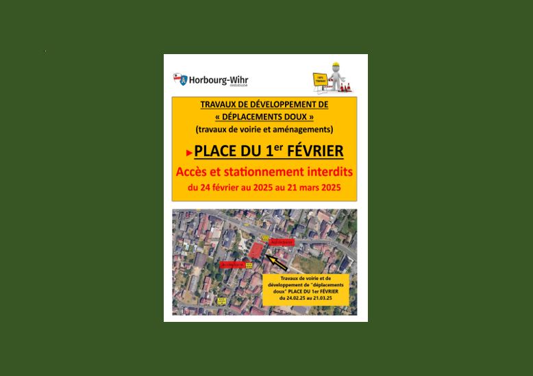 [INFO TRAVAUX] Réaménagement de la Place du 1er Février